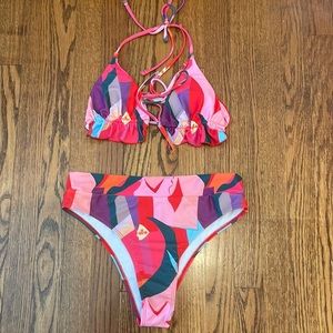 Bright colored bikini set